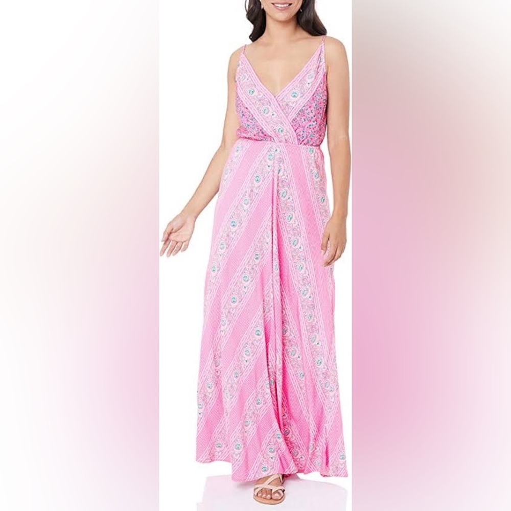 TIGERLILY Malia Pink Floral Maxi Dress RRP$249 - Picture 4 of 16